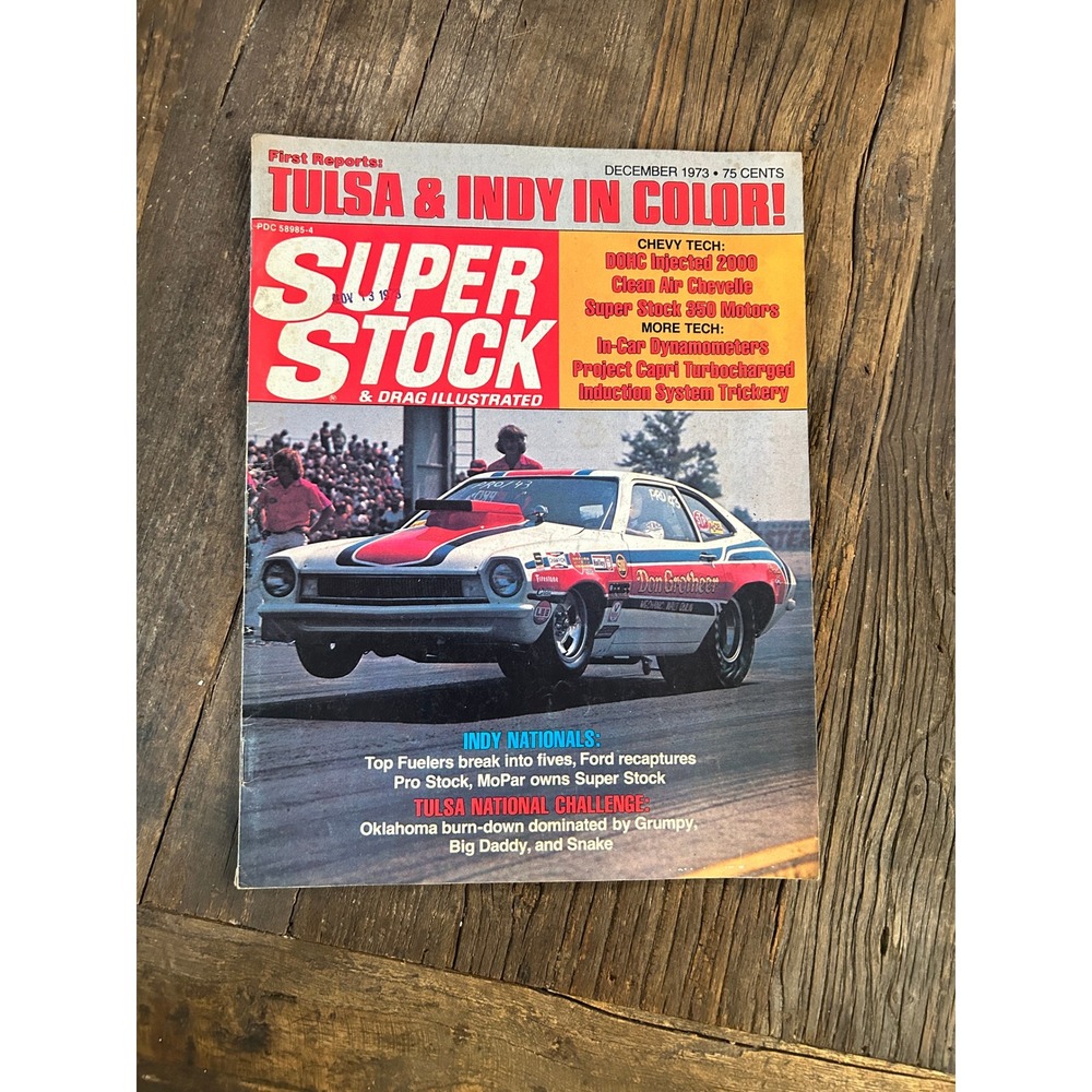 Vintage Super Stock & Drag Illustrated Magazine December 1973 Tulsa Indy Racing